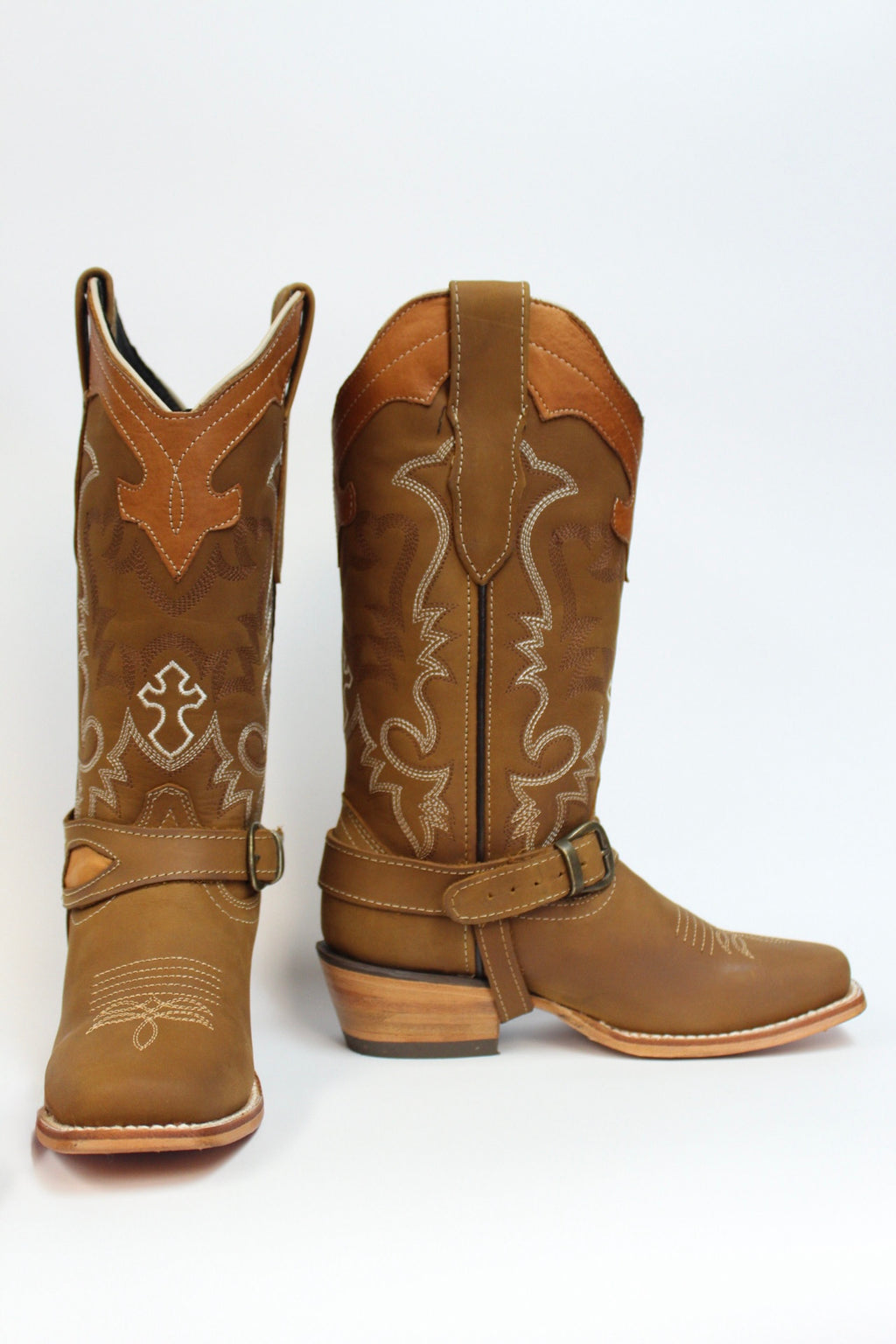 Cuatrero Boots Women's Rodeo Cross Copper Orix