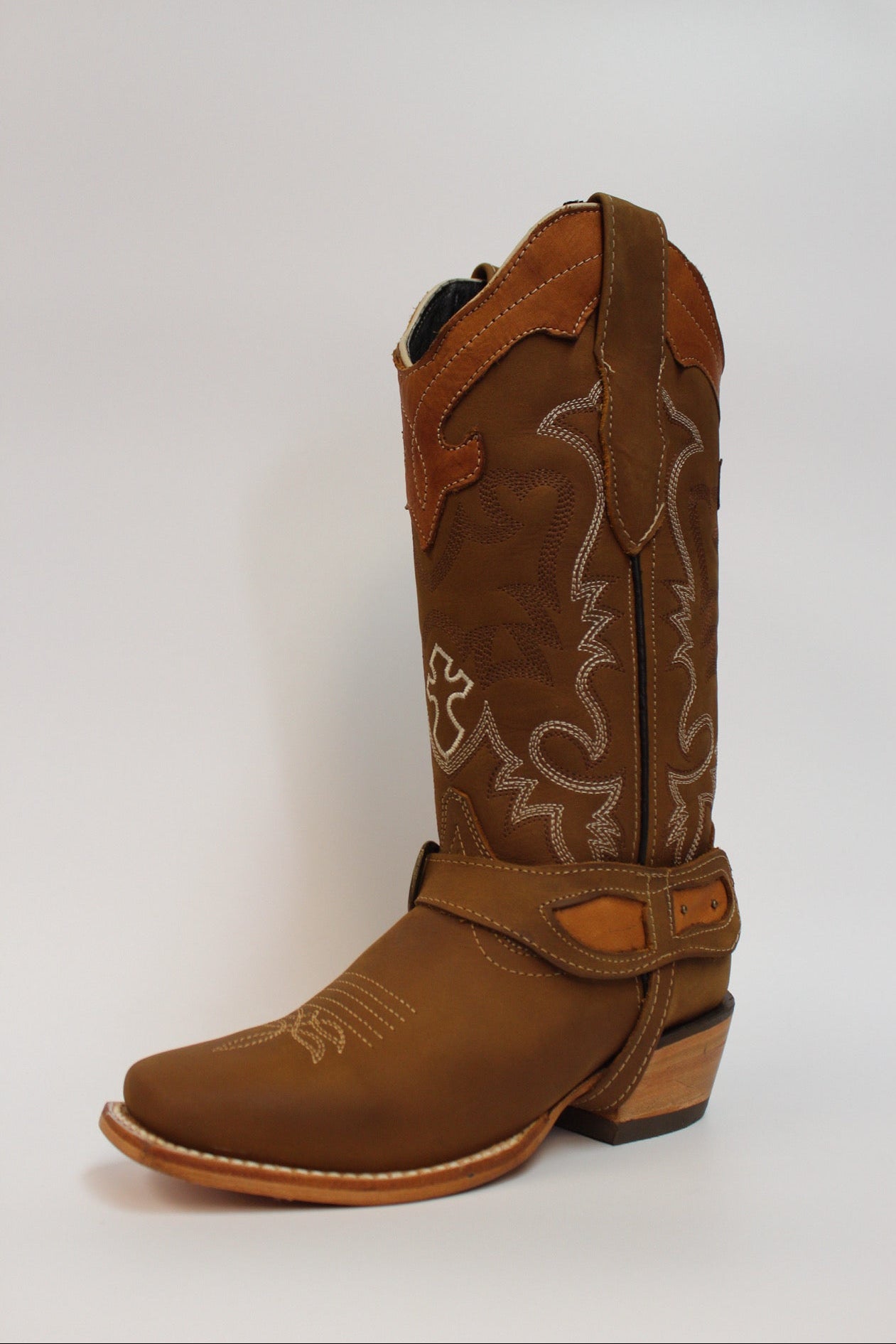 Cuatrero Boots Women's Rodeo Cross Copper Orix
