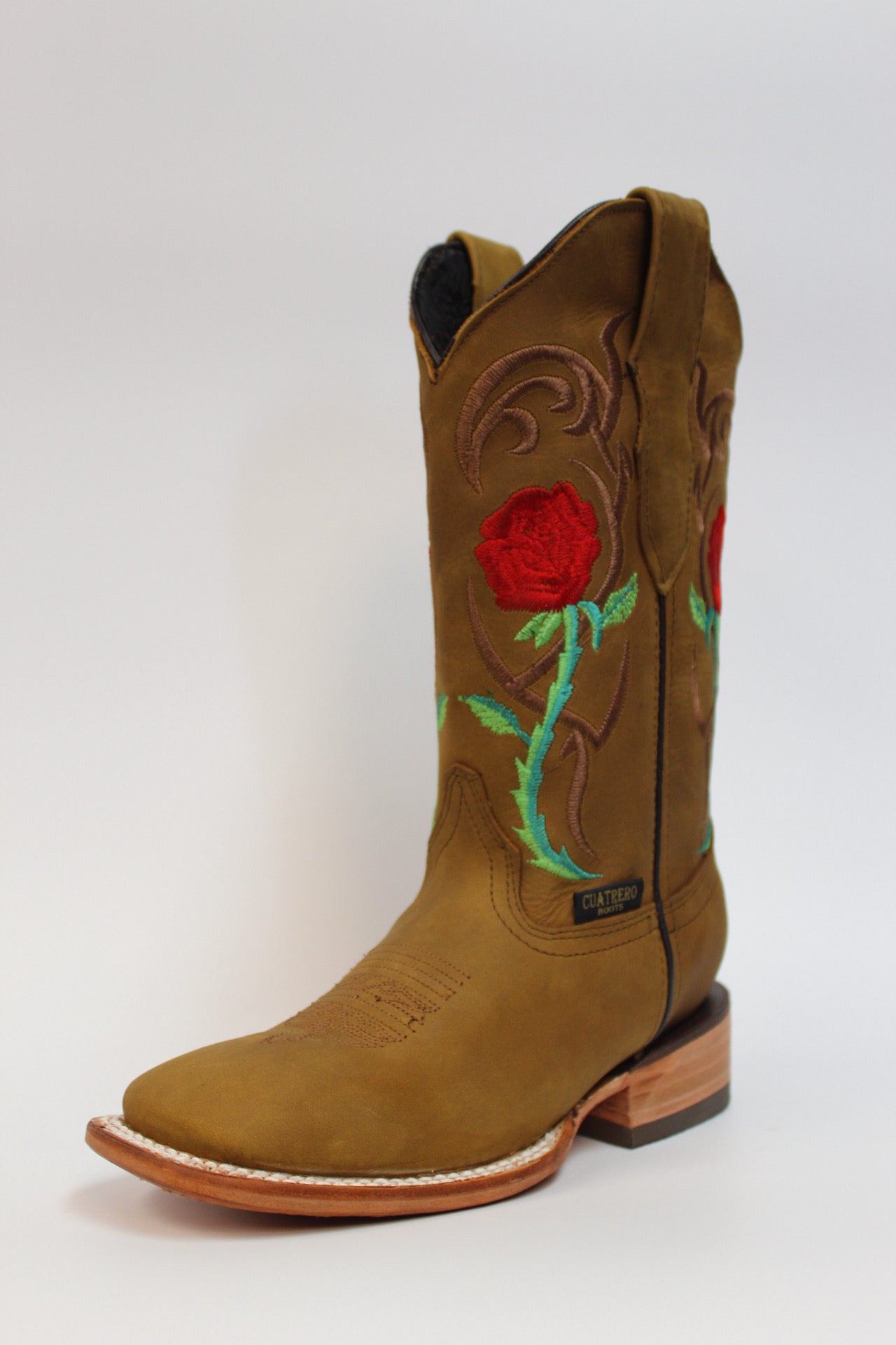 Cuatrero Boots Women's Texas Roses Copper