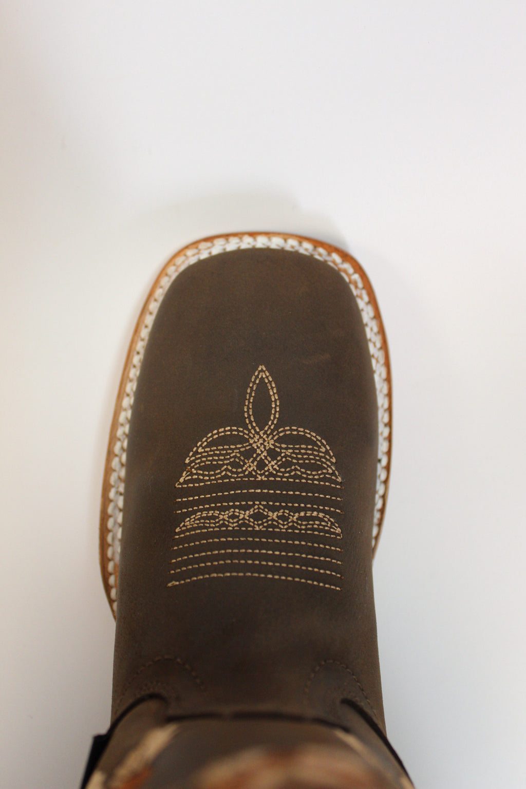 Cuatrero Boots Women's Texas Brown Flowers Choco