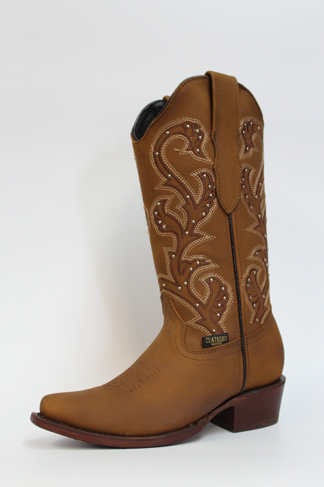Cuatrero Boots Women's Cowgirl Decorative Studs Copper