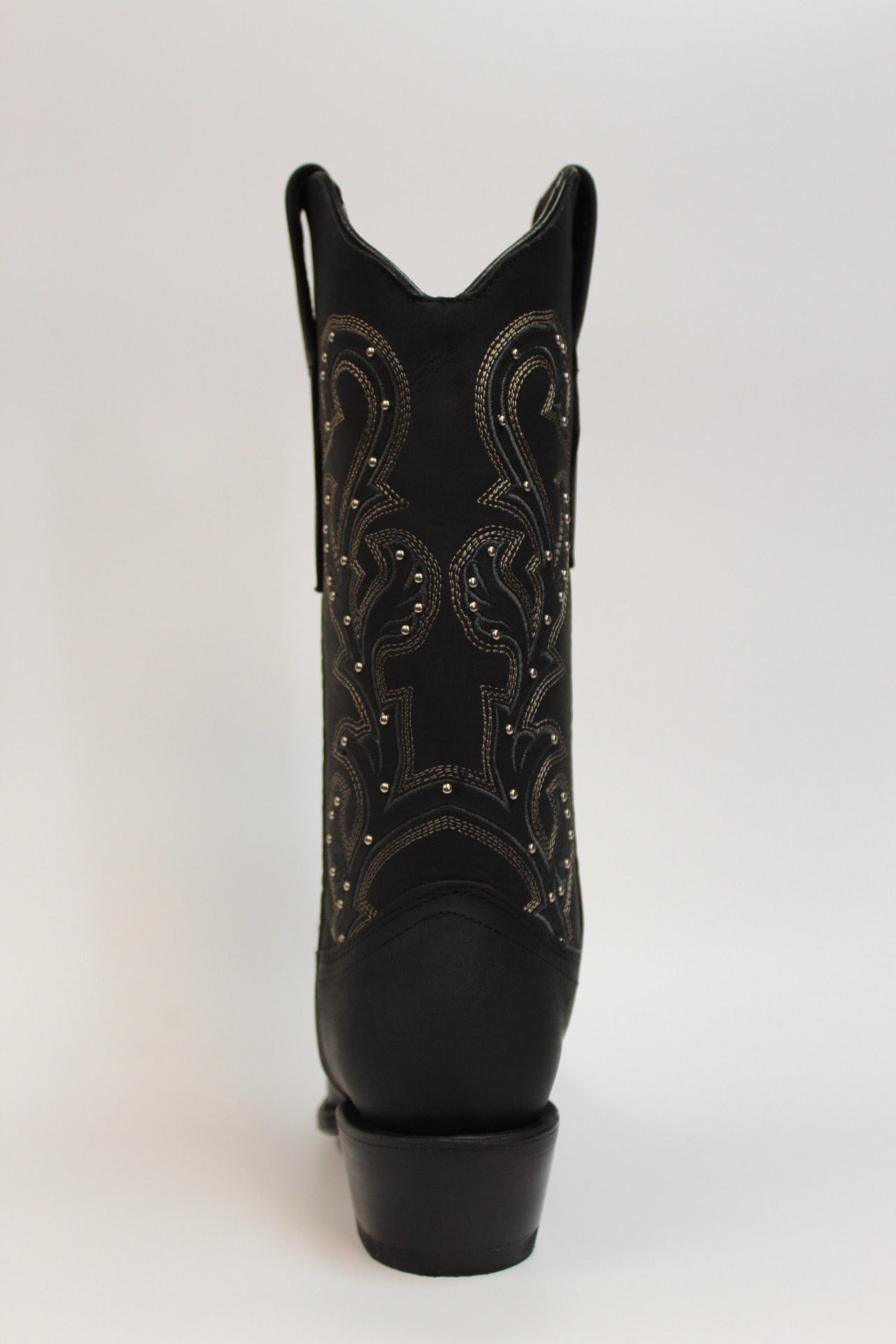 Cuatrero Boots Women's Cowgirl Decorative Studs Black