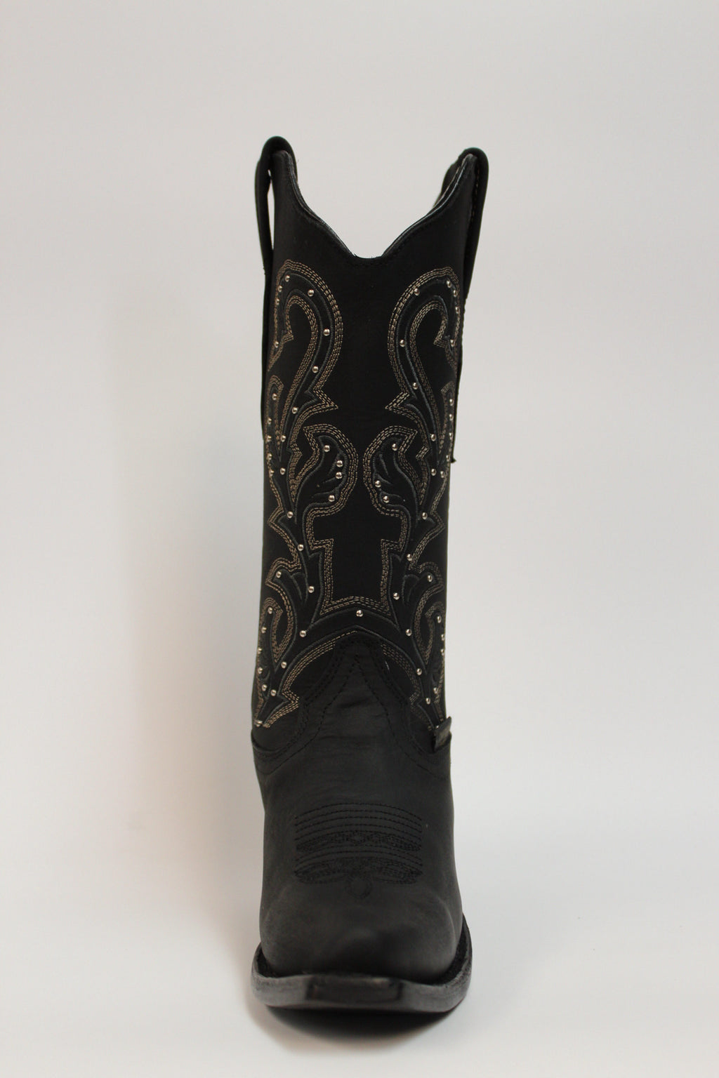 Cuatrero Boots Women's Cowgirl Decorative Studs Black