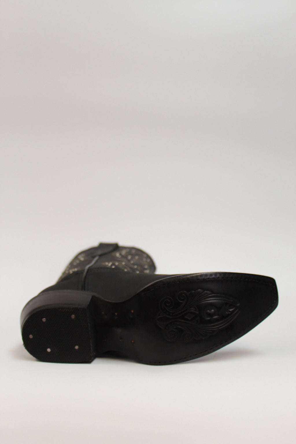 Cuatrero Boots Women's Cowgirl Decorative Studs Black