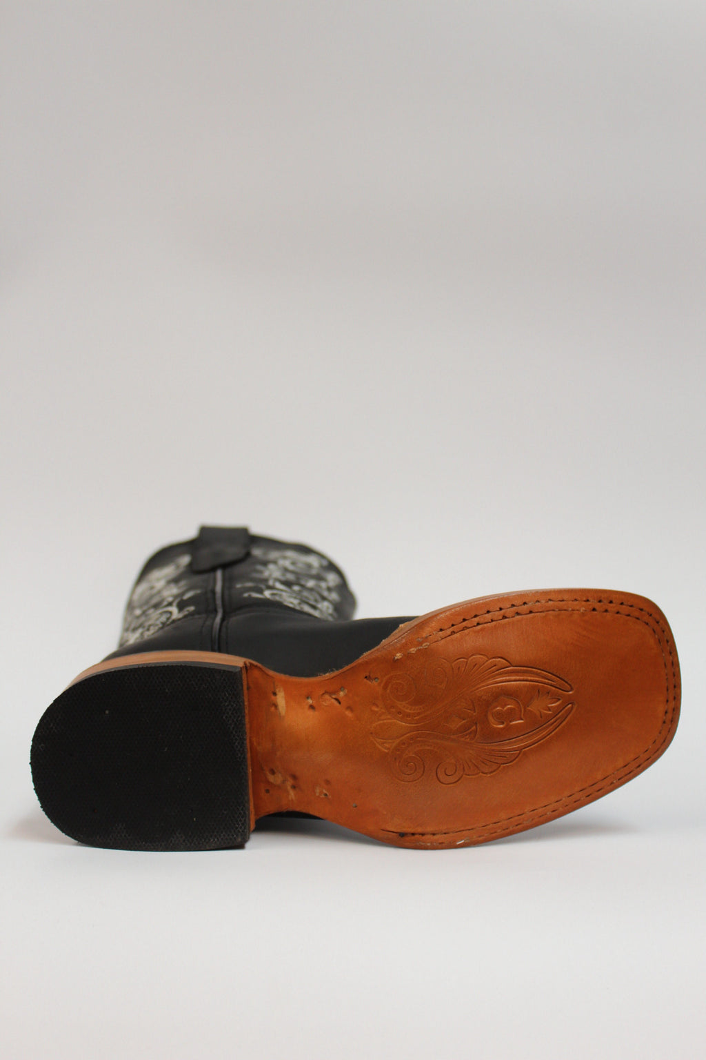 Cuatrero Boots Women's Texas Flowers Black