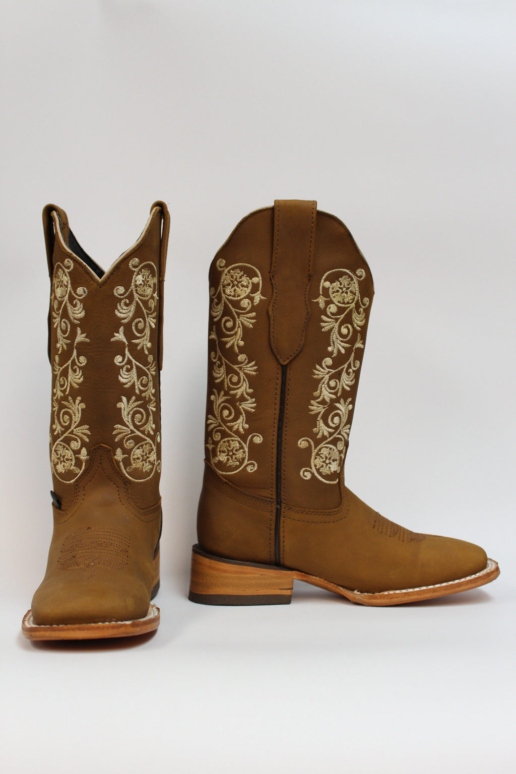 Cuatrero Boots Women's Texas Flowers Copper