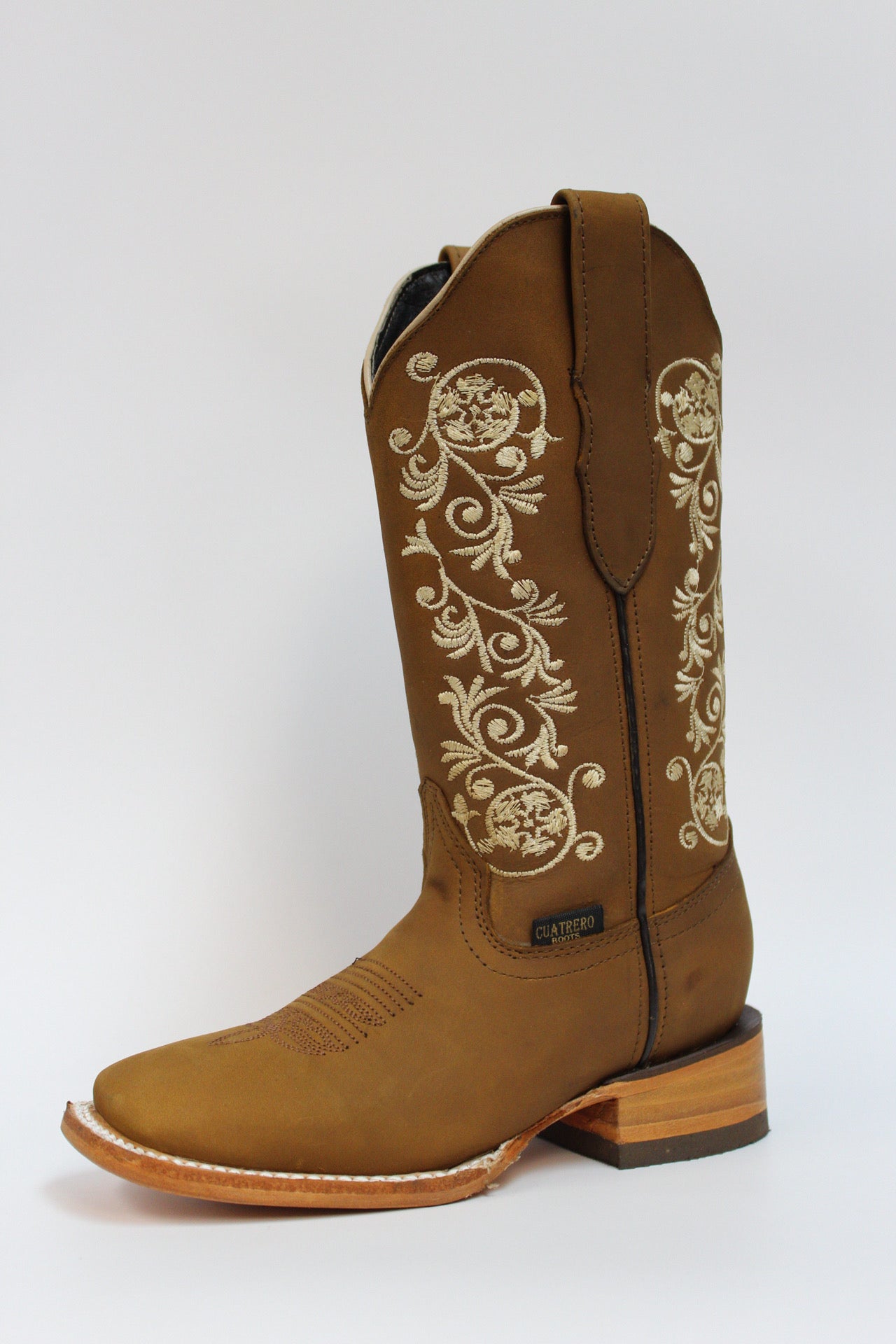 Cuatrero Boots Women's Texas Flowers Copper