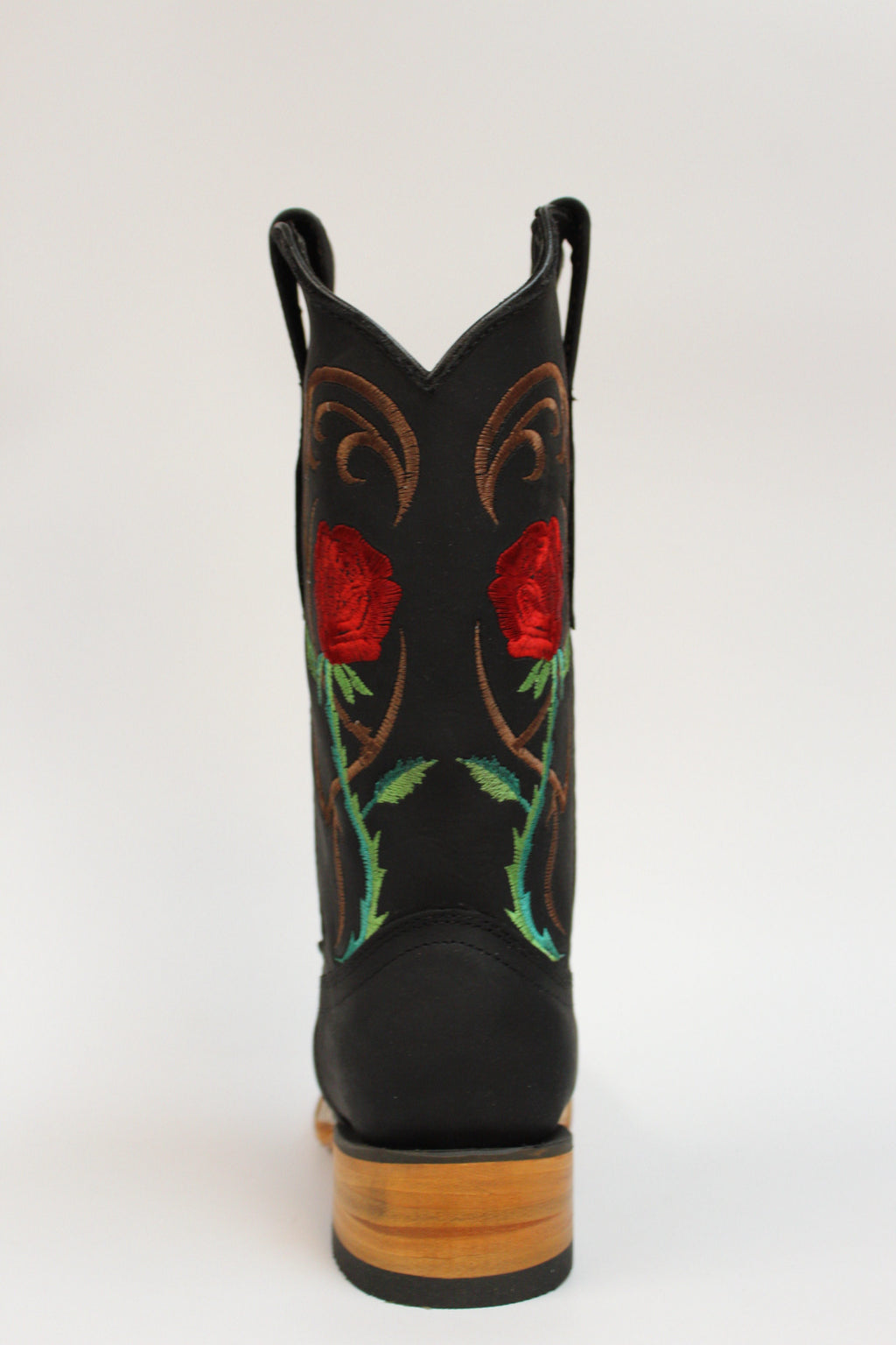 Cuatrero Boots Women's Texas Roses Black