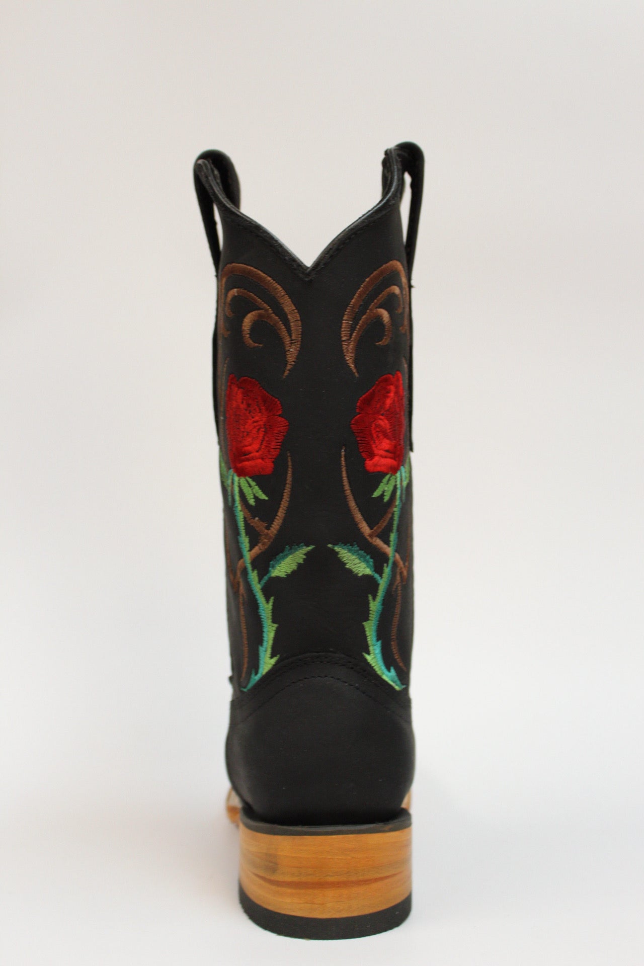 Cuatrero Boots Women's Texas Roses Black