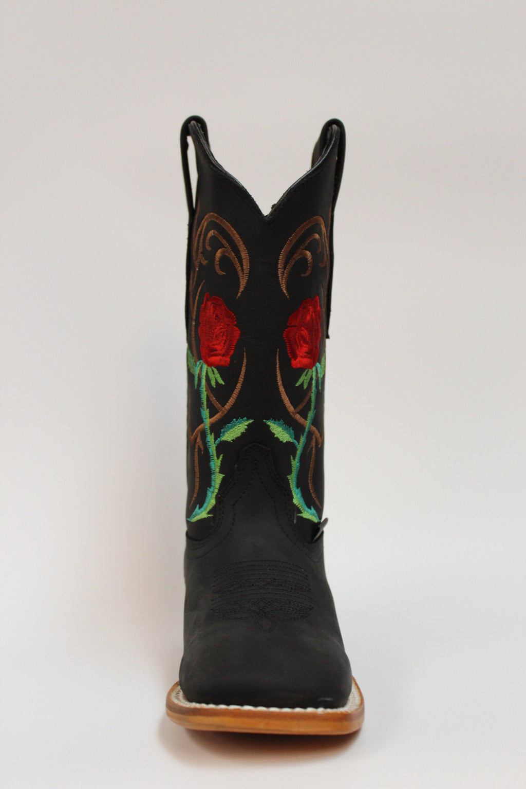 Cuatrero Boots Women's Texas Roses Black