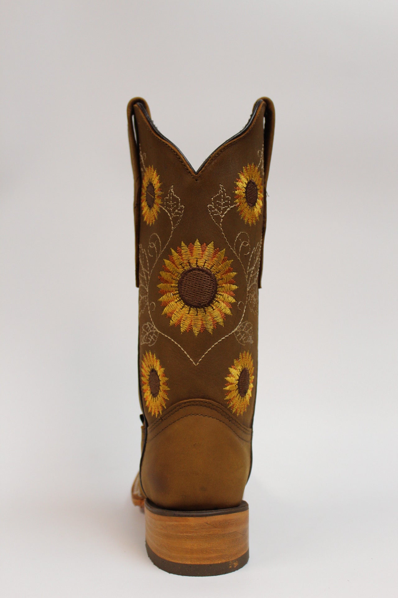 Cuatrero Boots Women's Texas Sunflowers Copper