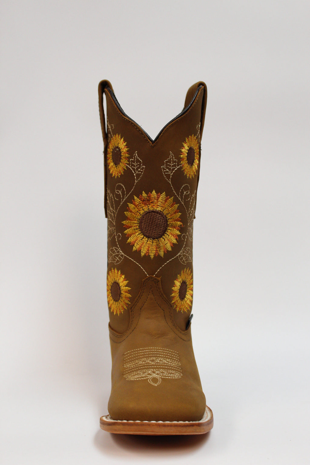 Cuatrero Boots Women's Texas Sunflowers Copper