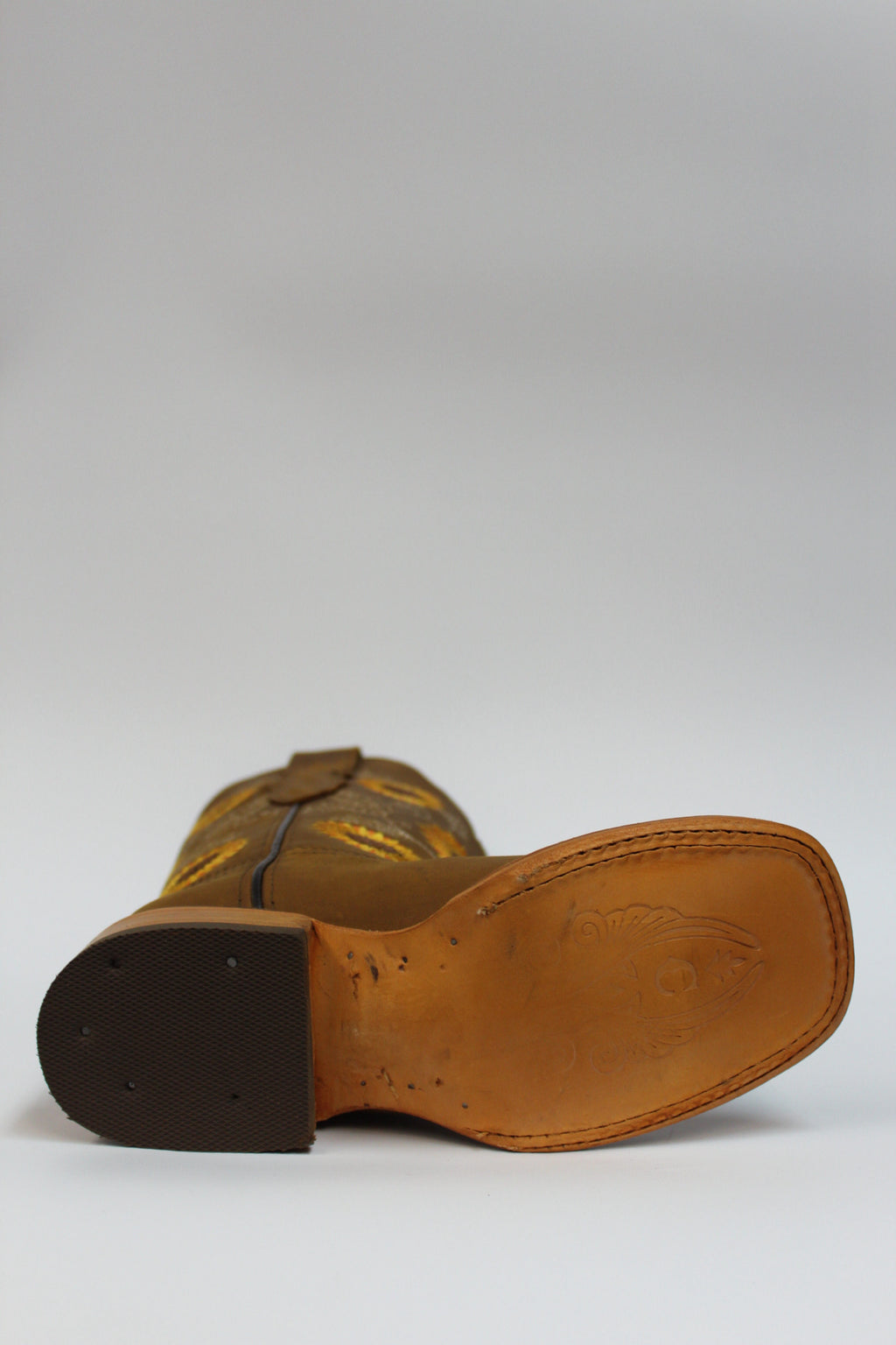 Cuatrero Boots Women's Texas Sunflowers Copper